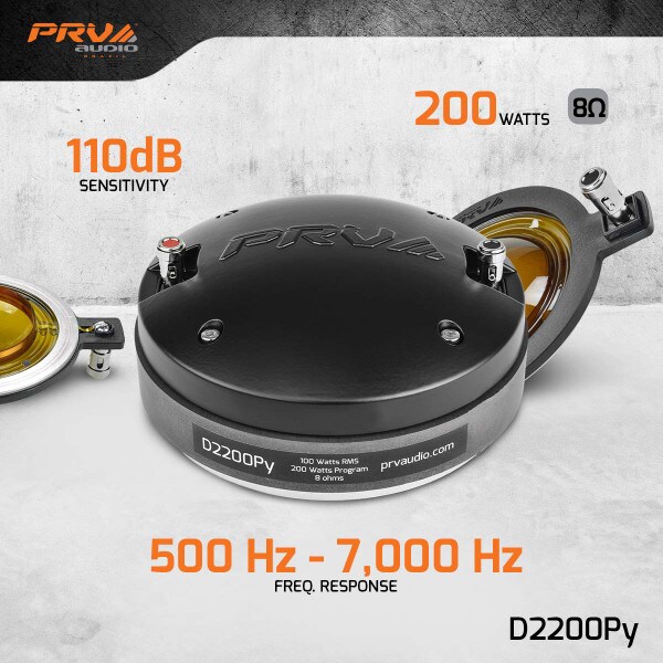 Main product image for PRV Audio D2200Py 2" Phenolic Compression Driver 8 Ohm294-3436